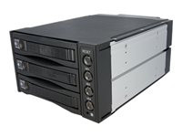 StarTech.com Hot Swap SATA/SAS Backplane RAID Bays 3 Hard Drive Mobile Rack