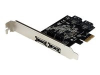 StarTech.com 2 Port PCIe / PCI Express SATA III 6Gbps eSATA Controller Card