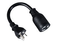 Tripp Lite 6in Power Cord Adapter Cable Heavy Duty L5-20R to 5-20P 20A 12AWG 6"