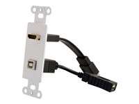 C2G HDMI and USB Pass Through Wall Plate