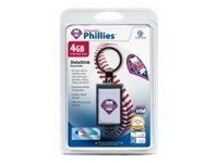 Centon DataStick Keychain MLB Philadelphia Phillies Edition