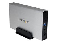 StarTech.com 3.5in Silver USB 3.0 External SATA HDD Enclosure with UASP