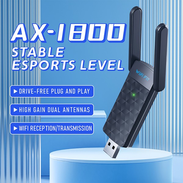 Wi-Fi адаптер USB 3.0 WIFI FIY 1800 Мбит/с 802.11ax