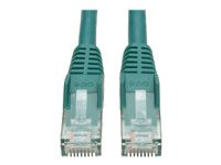 Tripp Lite 6ft Cat6 Gigabit Snagless Molded Patch Cable RJ45 M/M Green 6'