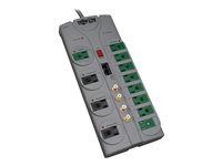 Tripp Lite Eco Surge Protector Green 120V RJ11 RJ45 Coax 12 Outlet 10' Cord