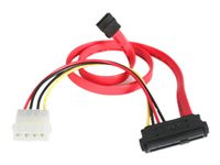 StarTech.com 18in SAS 29 Pin to SATA Cable with LP4 Power