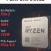 Процессор AMD Ryzen 5 5500X3D, 6 ядер, 3.0 ГГц, AM4, 96МБ L3, 105W