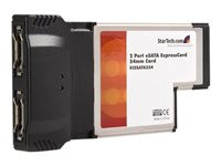 StarTech.com 2 Port ExpressCard 54mm eSATA Controller Adapter Card