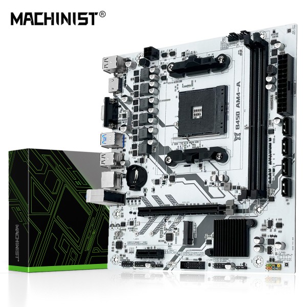Материнская плата MACHINIST B450, AM4, DDR4, M.2 NVMe