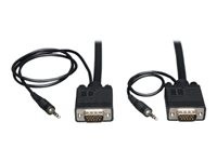 Tripp Lite VGA Coax Monitor Cable audio Plenum Rated High Resolution cable RGB coax HD15 and 3.5mm