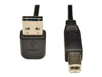 Tripp Lite 6ft USB 2.0 High Speed Cable Reversible Up/Down Angle A to B M/M 6'