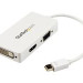 StarTech.com Travel A/V Adapter: 3-in-1 mDP to VGA / DVI / HDMI Converter