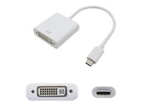 AddOn 8in USB 3.1 (C) to DVI-I (29 pin) Adapter Cable