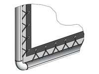Da-Lite Series 300 Lace and Grommet Frame