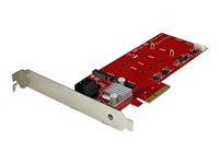 StarTech.com 2x M.2 NGFF SSD RAID Controller Card plus 2x SATA III Ports