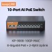 Сетевой коммутатор KeepLiNK KP-9000-208GP, 10 портов Гигабит, 8x PoE