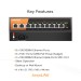 Сетевой коммутатор KeepLiNK KP-9000-208GP, 10 портов Гигабит, 8x PoE