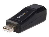 StarTech.com Compact Black USB 2.0 to 10/100 Mbps Ethernet Network Adapter