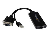 StarTech.com VGA to HDMI Portable Adapter Converter w/ USB Audio & Power