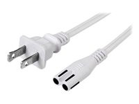 StarTech.com 6 ft White Standard Laptop Power Cord