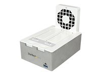 StarTech.com USB 3.0 Dual SATA HDD Dock w/ Fast Charge USB Hub UASP and Fan