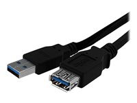 StarTech.com 1m Black SuperSpeed USB 3.0 Extension Cable A to A
