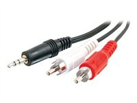 C2G Value Series 6ft Value Series One 3.5mm Stereo Male to Two RCA Stereo Male Y-Cable