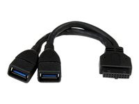 StarTech.com 2 Port Internal USB 3.0 Motherboard Header Adapter Cable