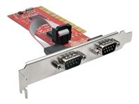 Tripp Lite 2-Port DB9 RS232 PCI Serial Adapter Card Full Profile