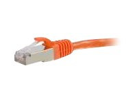 C2G 7ft Cat6 Snagless Shielded (STP) Ethernet Network Patch Cable- Orange