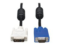 Tripp Lite 6ft DVI to VGA Monitor Cable Shielded with RGB High Resolution DVI-A to HD15 M/M 6'