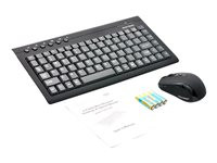 Gear Head Wireless Mini Keyboard and Optical Mouse KB3750W