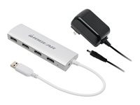 IOGEAR met(AL) GUH304P P4P Hub, 4-Port USB 3.0 Powered Hub