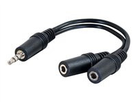 C2G 6in One 3.5mm Stereo Male To Two 3.5mm Stereo Female Audio Splitter