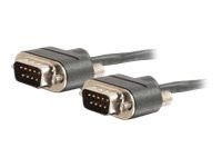C2G CMP-Rated Low Profile DB9 Null Modem Cable M-M