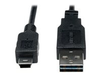 Tripp Lite 3ft USB 2.0 High Speed Converter Adapter Cable Reversible A to 5Pin Mini B M/M 3'