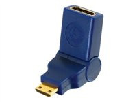 C2G Velocity 90° Rotating HDMI Female to HDMI Mini Male Port Saver Adapter