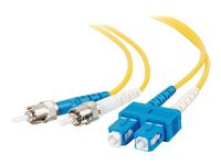 C2G 5m SC-ST 9/125 OS1 Duplex Single-Mode PVC Fiber Optic Cable