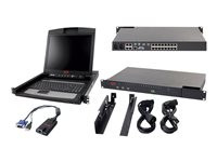 APC 2x1x16 IP KVM with APC 17" Rack LCD