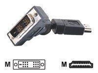 C2G 360° Rotating HDMI Male to DVI-D Male Adapter