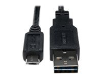 Tripp Lite 1ft USB 2.0 High Speed Cable Reversible A to 5Pin Micro B M/M 1'