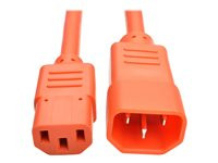Tripp Lite 6ft Heavy Duty Power Extension Cord 15A 14 AWG C14 C13 Orange 6'