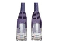 Tripp Lite 10ft Cat6 Gigabit Snagless Molded Patch Cable RJ45 M/M Purple 10'