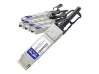 AddOn 3m Arista Compatible QSFP+ Breakout DAC