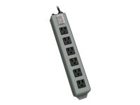 Tripp Lite Waber Power Strip 120V 5-15R 6 Outlet Metal 15' Cord 5-15P