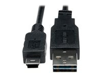 Tripp Lite 1ft USB 2.0 High Speed Converter Adapter Cable Reversible A to 5Pin Mini B M/M 1'