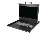 StarTech.com 1U 17" HD 1080p Rackmount LCD Console with Front USB Hub