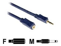 C2G Velocity 1.5ft Velocity 3.5mm M/F Mono Audio Extension Cable