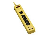 Tripp Lite Safety Surge Protector Power Strip 120V 6 Outlet Metal 6' Cord OSHA