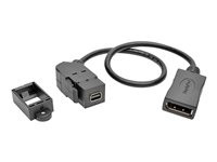 Tripp Lite Mini DisplayPort to Displayport Keystone Panel Mount Coupler All in One F/F 1'